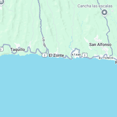 El Zonte surf map