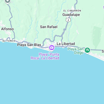 Punta Roca surf map