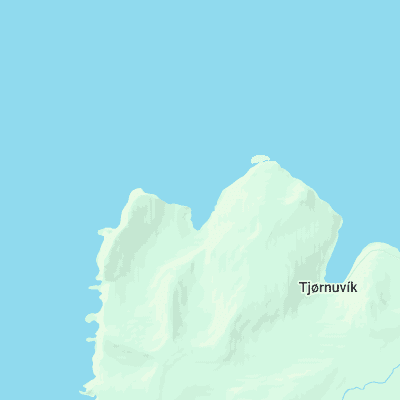 Tjornuvik Bay surf map