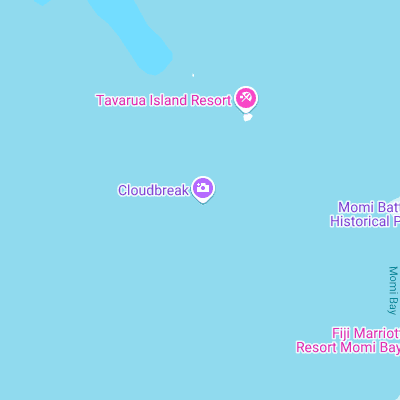 Cloudbreak surf map