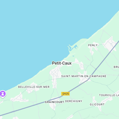 Berneval surf map