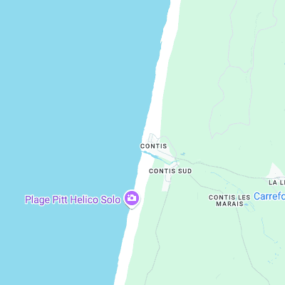 Contis-Plage surf map