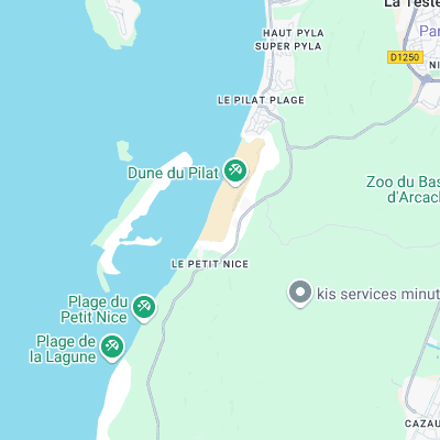 Dune du Pyla surf map