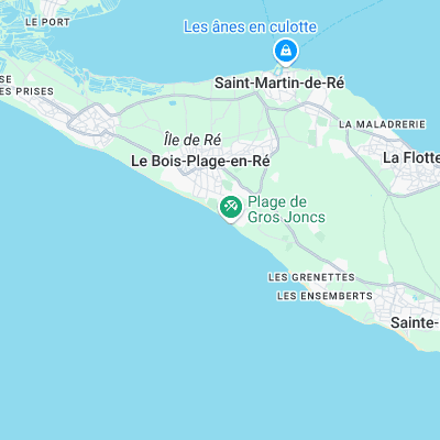 Ile de Ré - La Couarde surf map