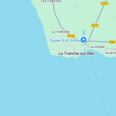 Le Phare du Groin du Cou surf map