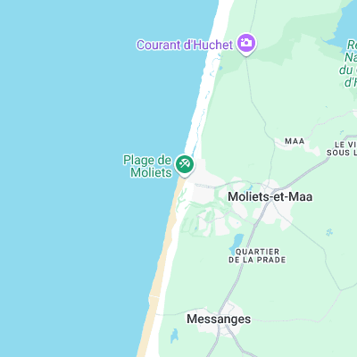 Moliets surf map