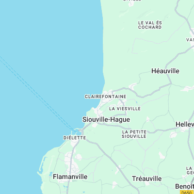 Siouville surf map