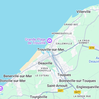 Trouville surf map