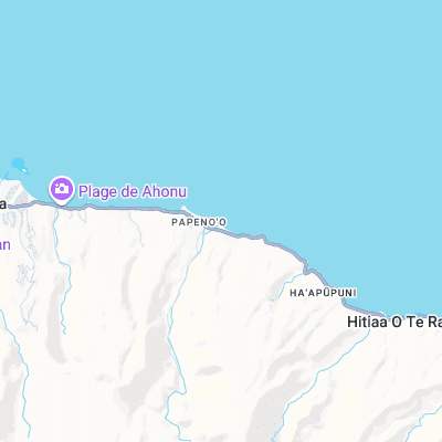 Papenoo Rivermouth surf map