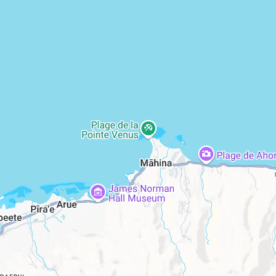 Point Venus surf map