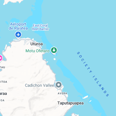 Teavapiti surf map