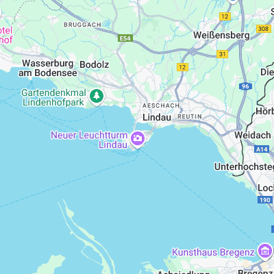 Lindau Insel surf map