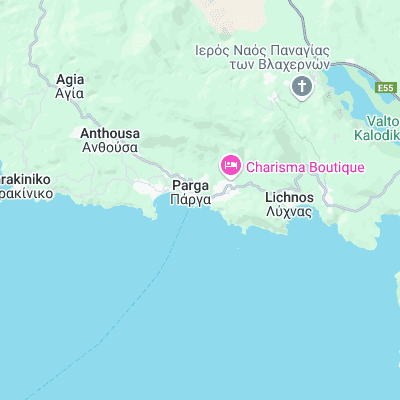 Krioneri Parga surf map