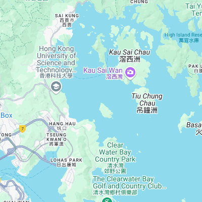 Nw Reef - Shelter Island, sai Kung surf map