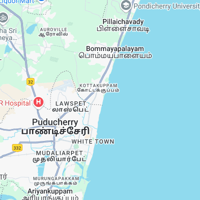 Pondichery surf map