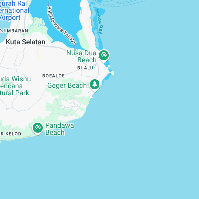 Nusa Dua surf map