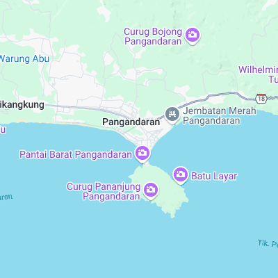 Pangandaran surf map