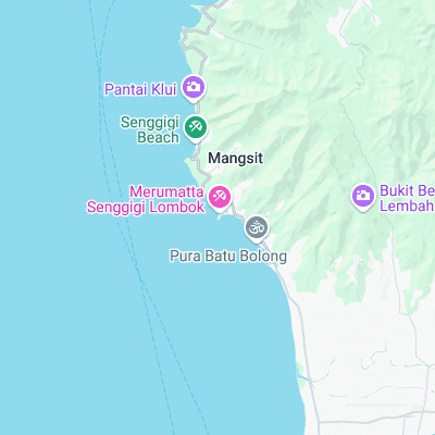 Senggigi surf map