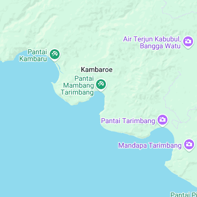 Sumba - Miller's right surf map