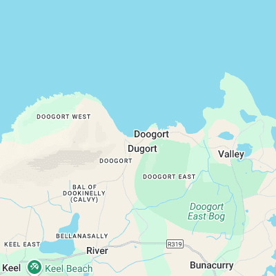 Dugort surf map