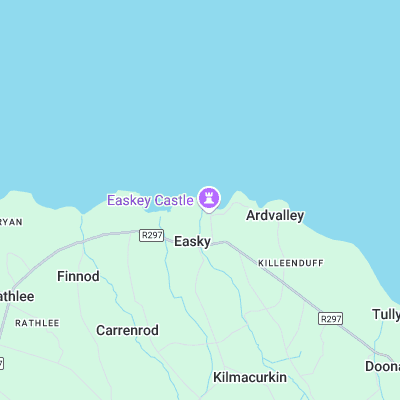 Easkey Left surf map