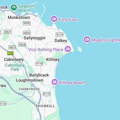 Killiney Bay surf map