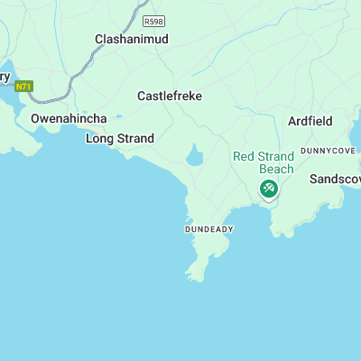 Long Strand surf map