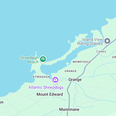 Streedagh Strand surf map