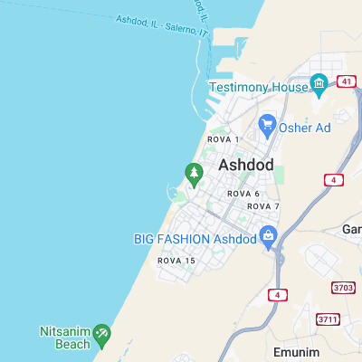 Hakshatot (Ashdod) surf map
