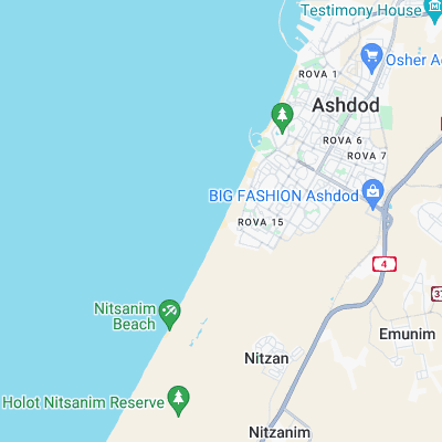 Igolim Ashdod surf map