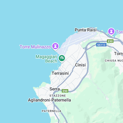 Magaggiari surf map