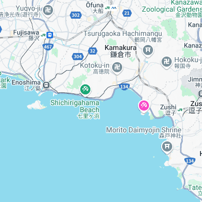 Inamuragasaki surf map