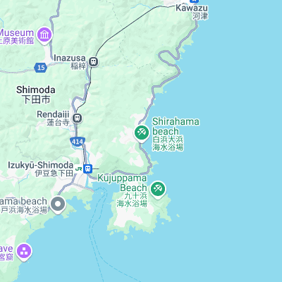 Shirahama surf map