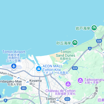 Tottori-sakyu surf map