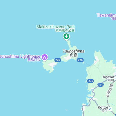 Tsunoshima surf map