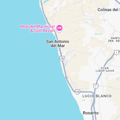 Baja Malibu surf map