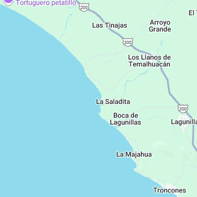 La Salidita surf map