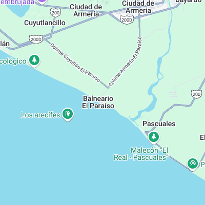 Paraiso surf map