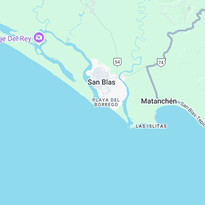 San Blas surf map