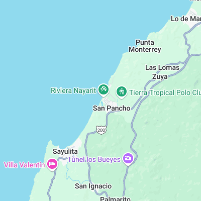 San Pancho surf map