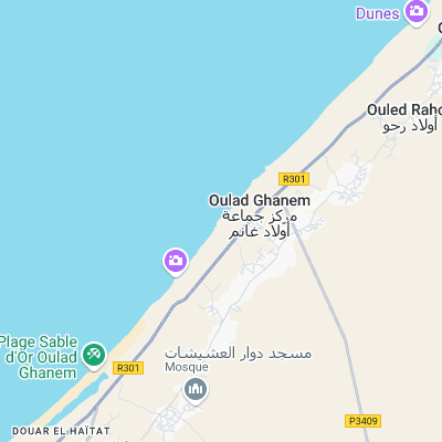 Oulad Ghanem surf map