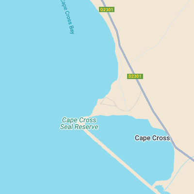 Cape Cross surf map