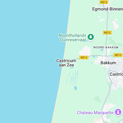 Castricum Aan Zee surf map