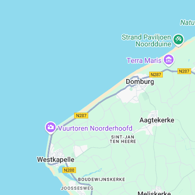 Domburg surf map