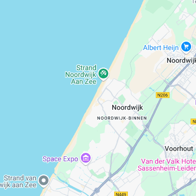 Noordwijk surf map