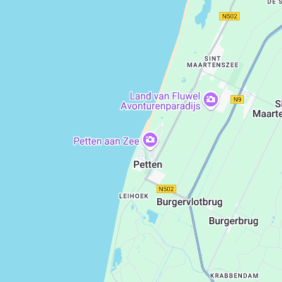 Petten surf map