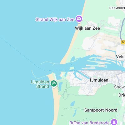 Wijk aan Zee-Noordpier surf map