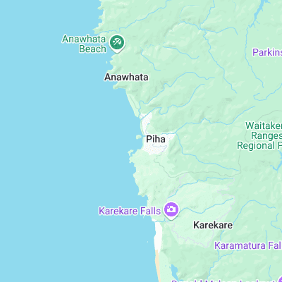 Piha surf map