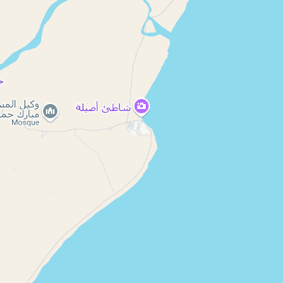 Point nth of Al Ashkarah surf map