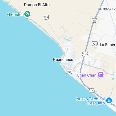 Huanchaco surf map